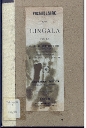 Vocabulaire Lingála, 2e édtion 1912